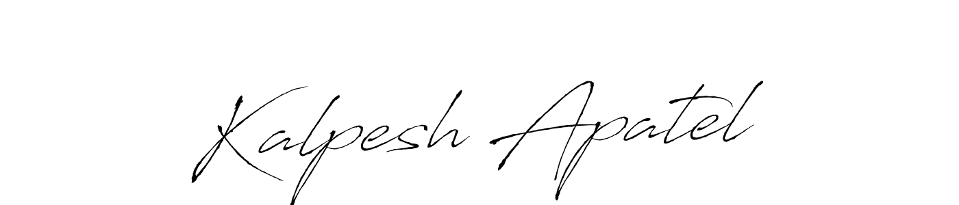 Make a beautiful signature design for name Kalpesh Apatel. With this signature (Antro_Vectra) style, you can create a handwritten signature for free. Kalpesh Apatel signature style 6 images and pictures png