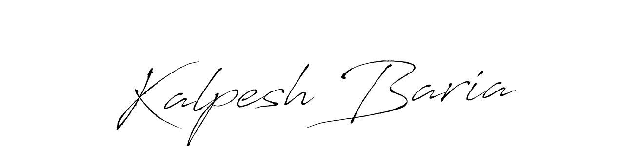 How to make Kalpesh Baria signature? Antro_Vectra is a professional autograph style. Create handwritten signature for Kalpesh Baria name. Kalpesh Baria signature style 6 images and pictures png