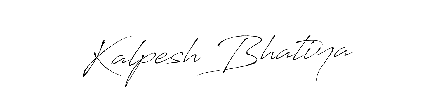 Make a beautiful signature design for name Kalpesh Bhatiya. With this signature (Antro_Vectra) style, you can create a handwritten signature for free. Kalpesh Bhatiya signature style 6 images and pictures png