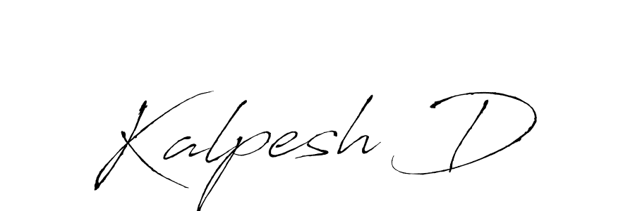 Also we have Kalpesh D name is the best signature style. Create professional handwritten signature collection using Antro_Vectra autograph style. Kalpesh D signature style 6 images and pictures png