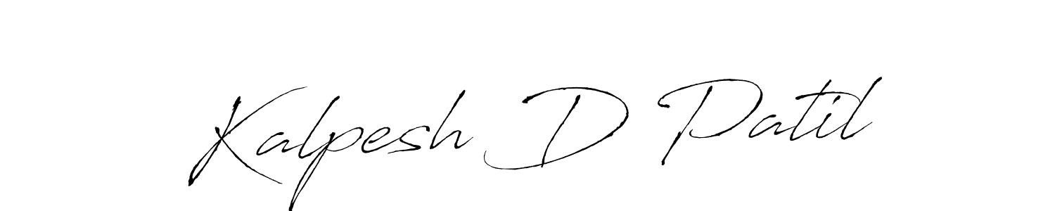 Design your own signature with our free online signature maker. With this signature software, you can create a handwritten (Antro_Vectra) signature for name Kalpesh D Patil. Kalpesh D Patil signature style 6 images and pictures png