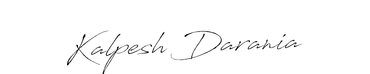 How to make Kalpesh Darania name signature. Use Antro_Vectra style for creating short signs online. This is the latest handwritten sign. Kalpesh Darania signature style 6 images and pictures png