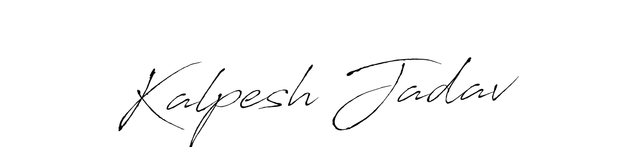 How to make Kalpesh Jadav signature? Antro_Vectra is a professional autograph style. Create handwritten signature for Kalpesh Jadav name. Kalpesh Jadav signature style 6 images and pictures png