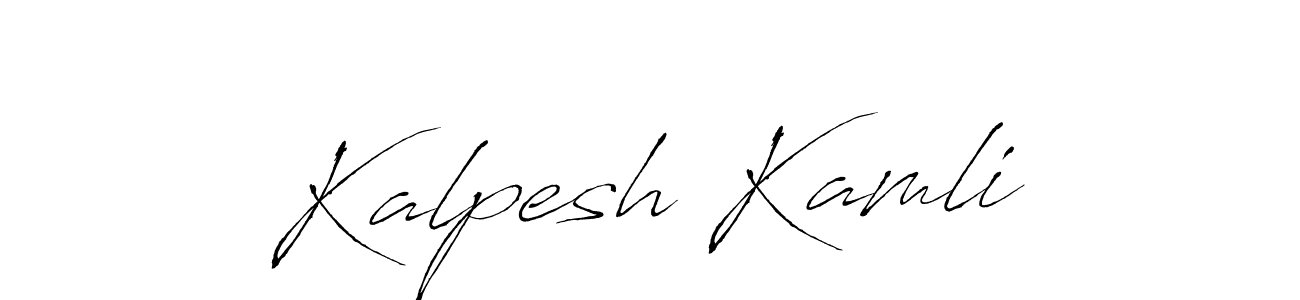 Similarly Antro_Vectra is the best handwritten signature design. Signature creator online .You can use it as an online autograph creator for name Kalpesh Kamli. Kalpesh Kamli signature style 6 images and pictures png