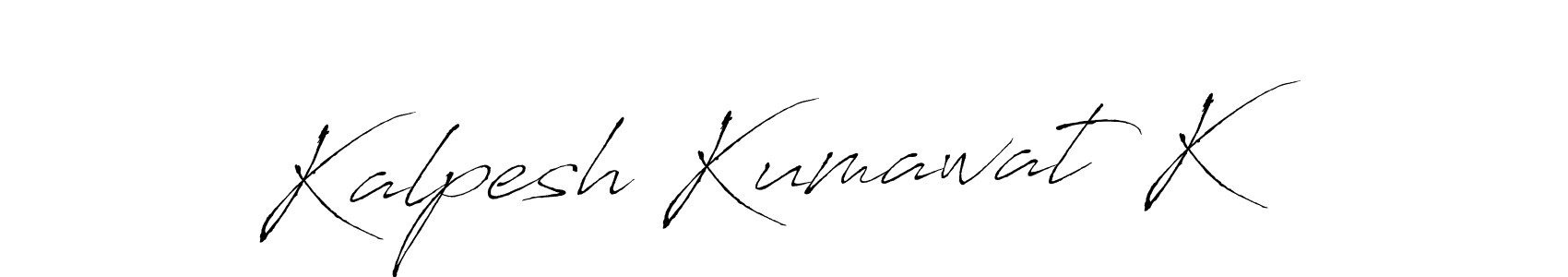 This is the best signature style for the Kalpesh Kumawat K name. Also you like these signature font (Antro_Vectra). Mix name signature. Kalpesh Kumawat K signature style 6 images and pictures png