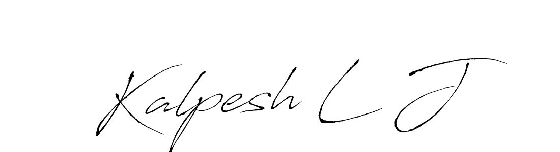 Design your own signature with our free online signature maker. With this signature software, you can create a handwritten (Antro_Vectra) signature for name Kalpesh L J. Kalpesh L J signature style 6 images and pictures png