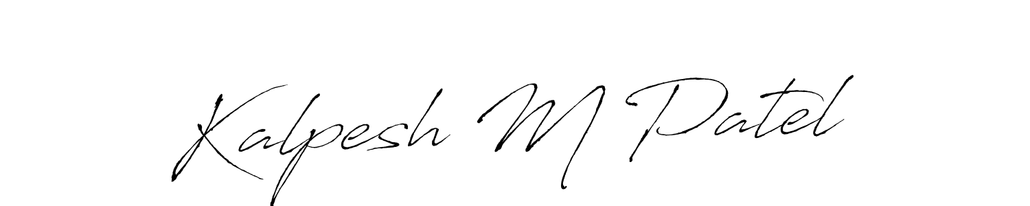 Antro_Vectra is a professional signature style that is perfect for those who want to add a touch of class to their signature. It is also a great choice for those who want to make their signature more unique. Get Kalpesh M Patel name to fancy signature for free. Kalpesh M Patel signature style 6 images and pictures png