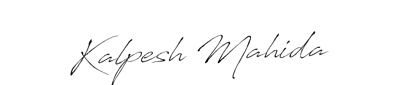Design your own signature with our free online signature maker. With this signature software, you can create a handwritten (Antro_Vectra) signature for name Kalpesh Mahida. Kalpesh Mahida signature style 6 images and pictures png