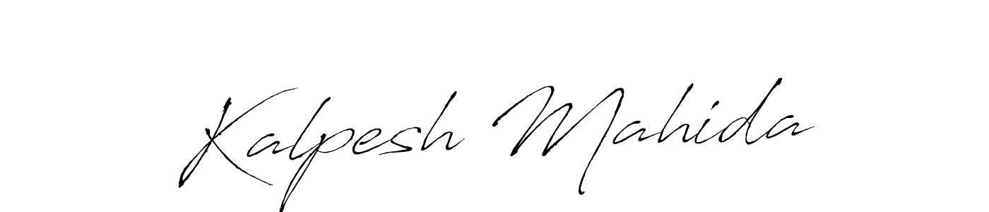 Design your own signature with our free online signature maker. With this signature software, you can create a handwritten (Antro_Vectra) signature for name Kalpesh Mahida. Kalpesh Mahida signature style 6 images and pictures png