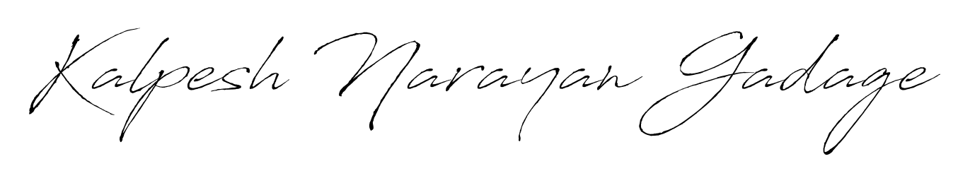Antro_Vectra is a professional signature style that is perfect for those who want to add a touch of class to their signature. Get Kalpesh Narayan Gadage name fancy signature for free. Kalpesh Narayan Gadage signature style 6 images and pictures png