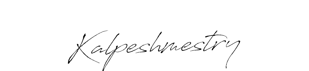 How to make Kalpeshmestry name signature. Use Antro_Vectra style for creating short signs online. This is the latest handwritten sign. Kalpeshmestry signature style 6 images and pictures png