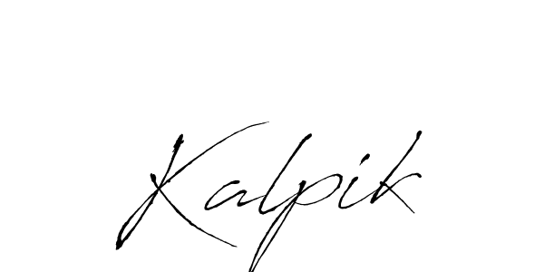 Kalpik stylish signature style. Best Handwritten Sign (Antro_Vectra) for my name. Handwritten Signature Collection Ideas for my name Kalpik. Kalpik signature style 6 images and pictures png