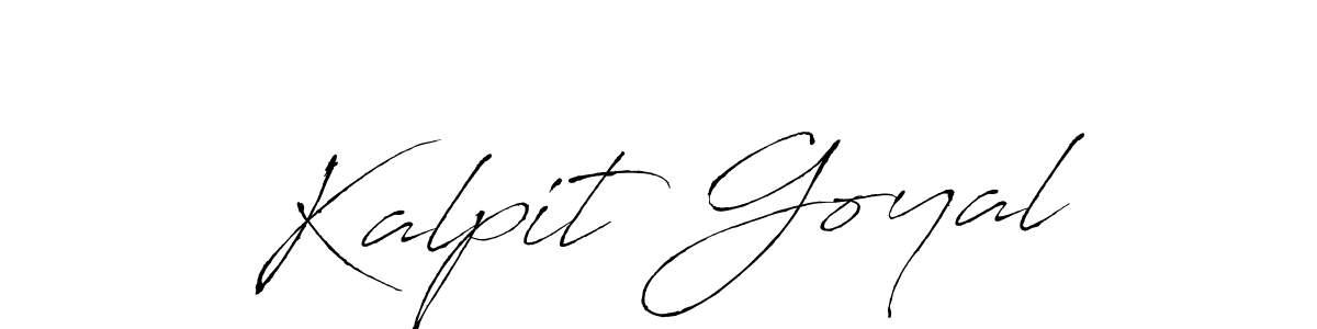How to make Kalpit Goyal name signature. Use Antro_Vectra style for creating short signs online. This is the latest handwritten sign. Kalpit Goyal signature style 6 images and pictures png