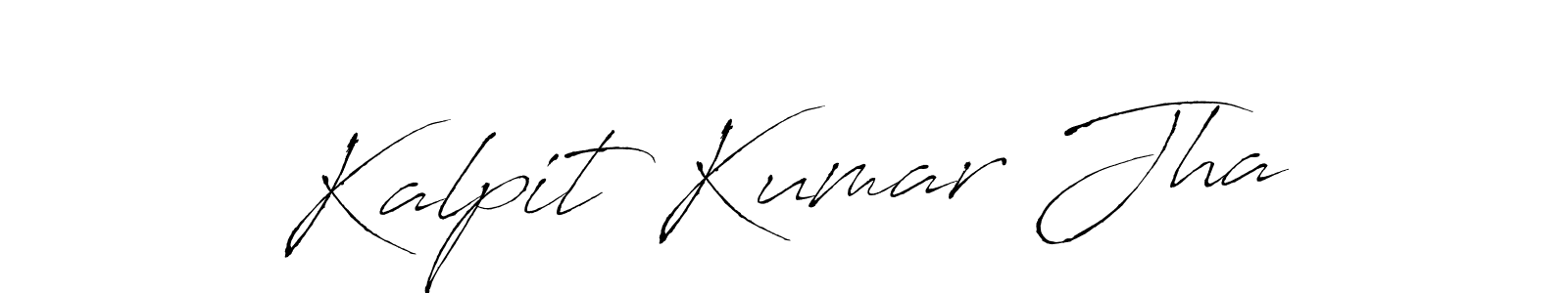 How to make Kalpit Kumar Jha signature? Antro_Vectra is a professional autograph style. Create handwritten signature for Kalpit Kumar Jha name. Kalpit Kumar Jha signature style 6 images and pictures png