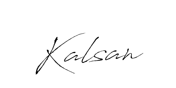 How to make Kalsan signature? Antro_Vectra is a professional autograph style. Create handwritten signature for Kalsan name. Kalsan signature style 6 images and pictures png