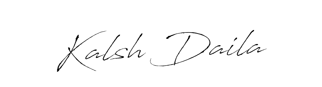Antro_Vectra is a professional signature style that is perfect for those who want to add a touch of class to their signature. It is also a great choice for those who want to make their signature more unique. Get Kalsh Daila name to fancy signature for free. Kalsh Daila signature style 6 images and pictures png