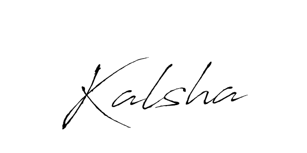 Also You can easily find your signature by using the search form. We will create Kalsha name handwritten signature images for you free of cost using Antro_Vectra sign style. Kalsha signature style 6 images and pictures png