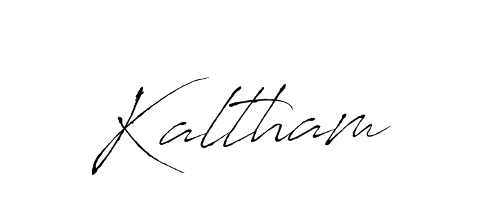 Also we have Kaltham name is the best signature style. Create professional handwritten signature collection using Antro_Vectra autograph style. Kaltham signature style 6 images and pictures png