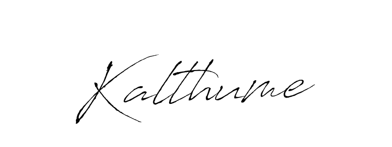 Design your own signature with our free online signature maker. With this signature software, you can create a handwritten (Antro_Vectra) signature for name Kalthume. Kalthume signature style 6 images and pictures png