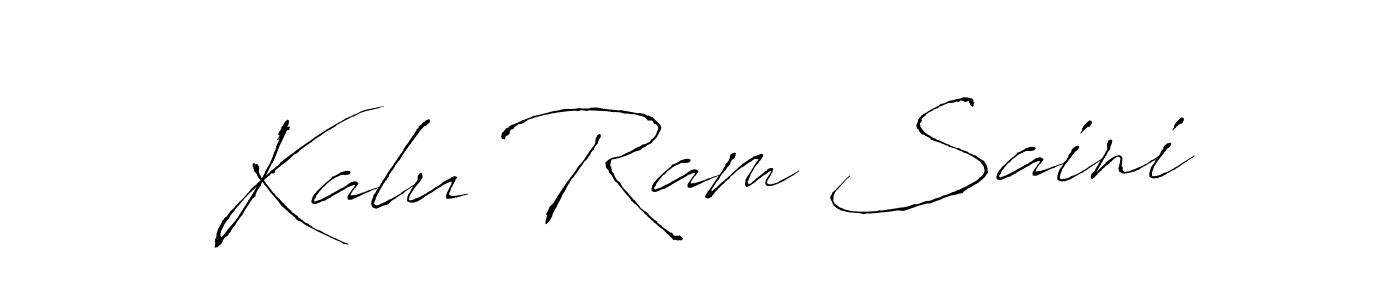 Kalu Ram Saini stylish signature style. Best Handwritten Sign (Antro_Vectra) for my name. Handwritten Signature Collection Ideas for my name Kalu Ram Saini. Kalu Ram Saini signature style 6 images and pictures png