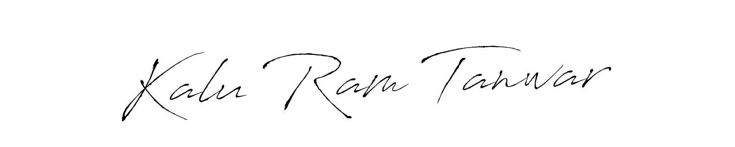 Create a beautiful signature design for name Kalu Ram Tanwar. With this signature (Antro_Vectra) fonts, you can make a handwritten signature for free. Kalu Ram Tanwar signature style 6 images and pictures png