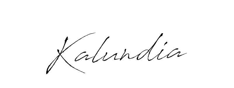 You should practise on your own different ways (Antro_Vectra) to write your name (Kalundia) in signature. don't let someone else do it for you. Kalundia signature style 6 images and pictures png