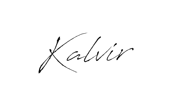 Design your own signature with our free online signature maker. With this signature software, you can create a handwritten (Antro_Vectra) signature for name Kalvir. Kalvir signature style 6 images and pictures png