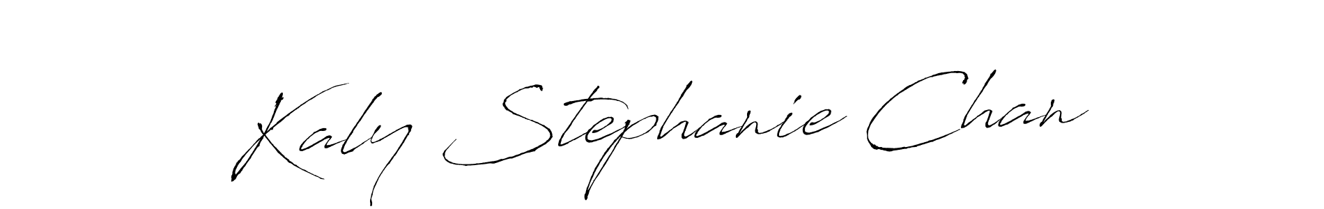 It looks lik you need a new signature style for name Kaly Stephanie Chan. Design unique handwritten (Antro_Vectra) signature with our free signature maker in just a few clicks. Kaly Stephanie Chan signature style 6 images and pictures png