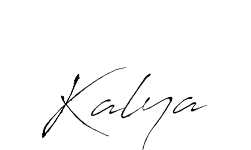 Use a signature maker to create a handwritten signature online. With this signature software, you can design (Antro_Vectra) your own signature for name Kalya. Kalya signature style 6 images and pictures png