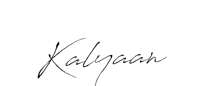 Design your own signature with our free online signature maker. With this signature software, you can create a handwritten (Antro_Vectra) signature for name Kalyaan. Kalyaan signature style 6 images and pictures png
