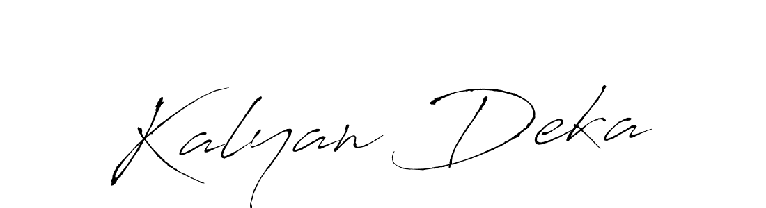 How to make Kalyan Deka name signature. Use Antro_Vectra style for creating short signs online. This is the latest handwritten sign. Kalyan Deka signature style 6 images and pictures png