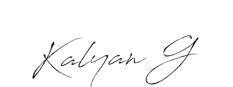 Create a beautiful signature design for name Kalyan G. With this signature (Antro_Vectra) fonts, you can make a handwritten signature for free. Kalyan G signature style 6 images and pictures png