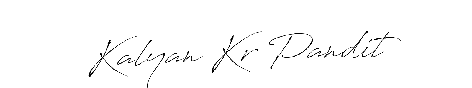 Create a beautiful signature design for name Kalyan Kr Pandit. With this signature (Antro_Vectra) fonts, you can make a handwritten signature for free. Kalyan Kr Pandit signature style 6 images and pictures png