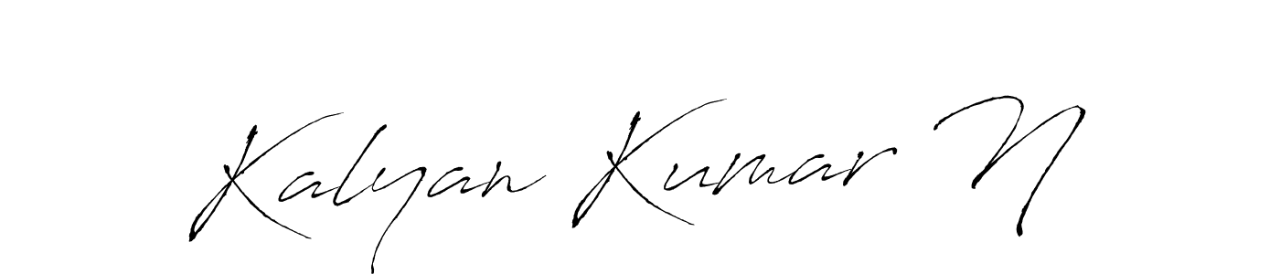 Also we have Kalyan Kumar N name is the best signature style. Create professional handwritten signature collection using Antro_Vectra autograph style. Kalyan Kumar N signature style 6 images and pictures png