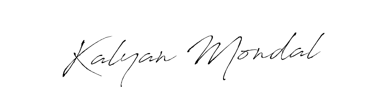 How to make Kalyan Mondal name signature. Use Antro_Vectra style for creating short signs online. This is the latest handwritten sign. Kalyan Mondal signature style 6 images and pictures png