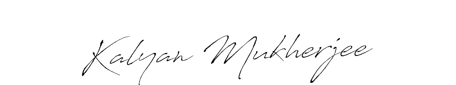 How to make Kalyan Mukherjee name signature. Use Antro_Vectra style for creating short signs online. This is the latest handwritten sign. Kalyan Mukherjee signature style 6 images and pictures png