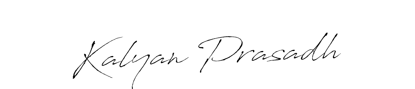 Make a beautiful signature design for name Kalyan Prasadh. With this signature (Antro_Vectra) style, you can create a handwritten signature for free. Kalyan Prasadh signature style 6 images and pictures png