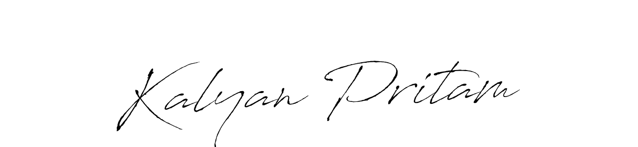 Create a beautiful signature design for name Kalyan Pritam. With this signature (Antro_Vectra) fonts, you can make a handwritten signature for free. Kalyan Pritam signature style 6 images and pictures png