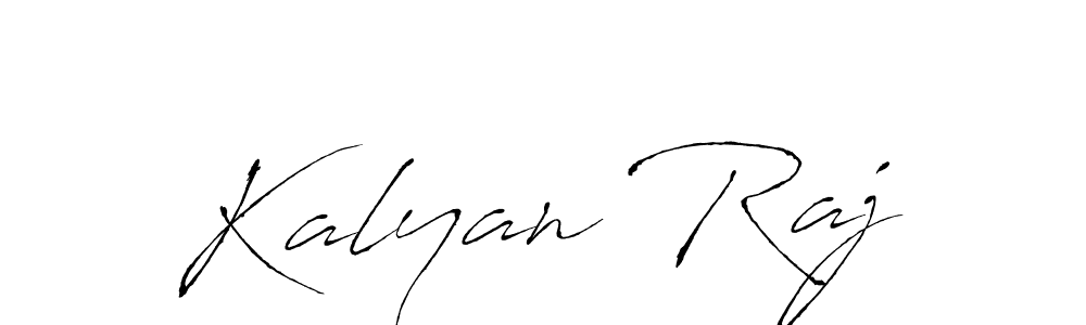 Make a beautiful signature design for name Kalyan Raj. With this signature (Antro_Vectra) style, you can create a handwritten signature for free. Kalyan Raj signature style 6 images and pictures png