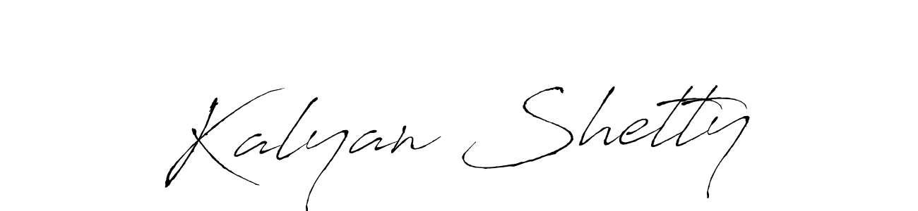 Use a signature maker to create a handwritten signature online. With this signature software, you can design (Antro_Vectra) your own signature for name Kalyan Shetty. Kalyan Shetty signature style 6 images and pictures png