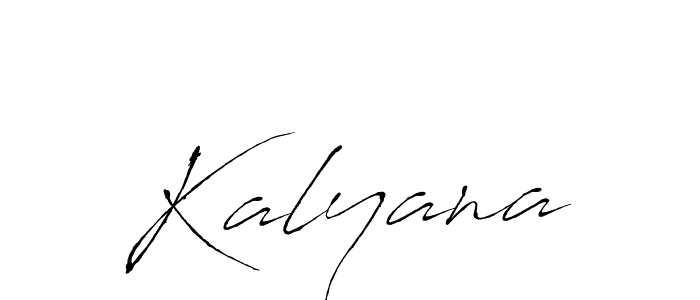 Use a signature maker to create a handwritten signature online. With this signature software, you can design (Antro_Vectra) your own signature for name Kalyana. Kalyana signature style 6 images and pictures png