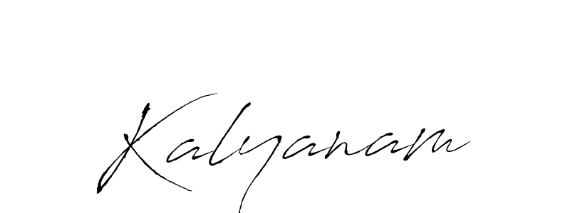 How to make Kalyanam name signature. Use Antro_Vectra style for creating short signs online. This is the latest handwritten sign. Kalyanam signature style 6 images and pictures png