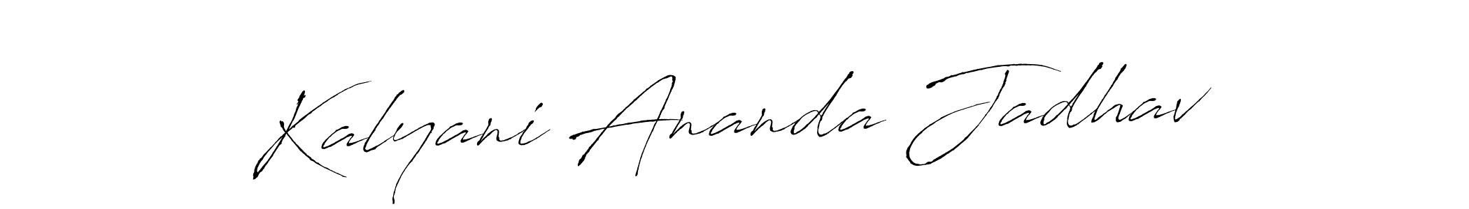 You should practise on your own different ways (Antro_Vectra) to write your name (Kalyani Ananda Jadhav) in signature. don't let someone else do it for you. Kalyani Ananda Jadhav signature style 6 images and pictures png