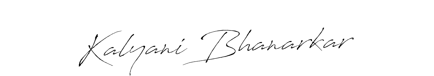 Design your own signature with our free online signature maker. With this signature software, you can create a handwritten (Antro_Vectra) signature for name Kalyani Bhanarkar. Kalyani Bhanarkar signature style 6 images and pictures png