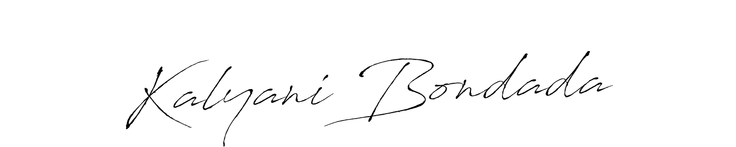 Kalyani Bondada stylish signature style. Best Handwritten Sign (Antro_Vectra) for my name. Handwritten Signature Collection Ideas for my name Kalyani Bondada. Kalyani Bondada signature style 6 images and pictures png
