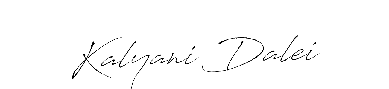 Make a beautiful signature design for name Kalyani Dalei. With this signature (Antro_Vectra) style, you can create a handwritten signature for free. Kalyani Dalei signature style 6 images and pictures png