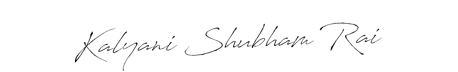 The best way (Antro_Vectra) to make a short signature is to pick only two or three words in your name. The name Kalyani Shubham Rai include a total of six letters. For converting this name. Kalyani Shubham Rai signature style 6 images and pictures png