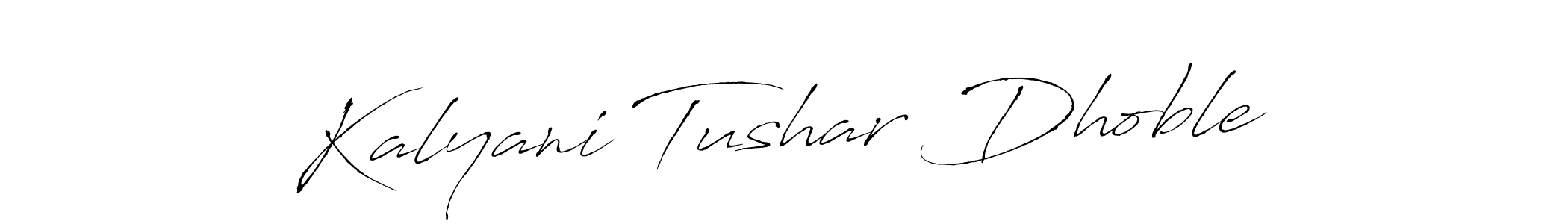 See photos of Kalyani Tushar Dhoble official signature by Spectra . Check more albums & portfolios. Read reviews & check more about Antro_Vectra font. Kalyani Tushar Dhoble signature style 6 images and pictures png