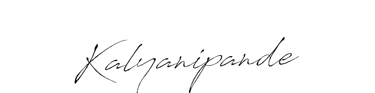 Use a signature maker to create a handwritten signature online. With this signature software, you can design (Antro_Vectra) your own signature for name Kalyanipande. Kalyanipande signature style 6 images and pictures png