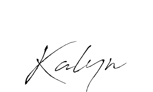 Use a signature maker to create a handwritten signature online. With this signature software, you can design (Antro_Vectra) your own signature for name Kalyn. Kalyn signature style 6 images and pictures png